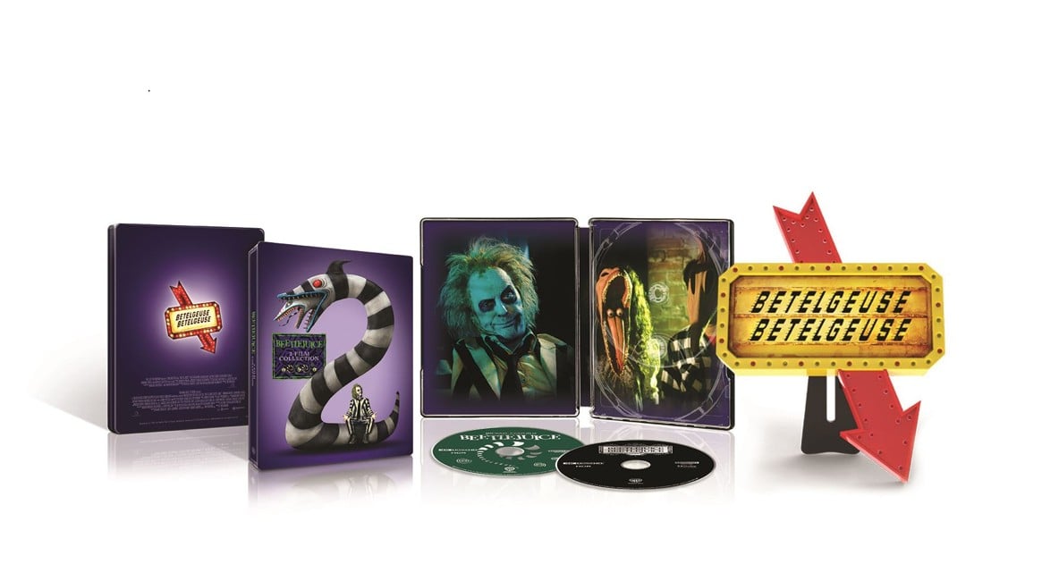 Beetlejuice Beetlejuice (2024) Premium Lightbox Edition + Beetlejuice (1988) (4K UHD) – Limited Edition