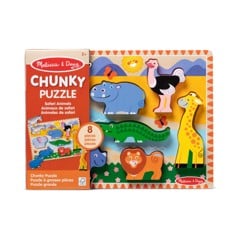 Melissa & Doug - Safari Chunky Puzzle - 8 Pieces (50202)