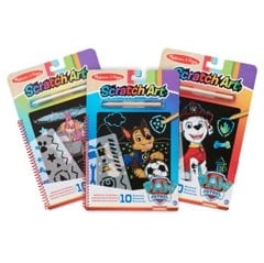 Melissa & Doug - PAW Patrol Scratch Art - 3-Pack (Chase, Skye, Marshall)