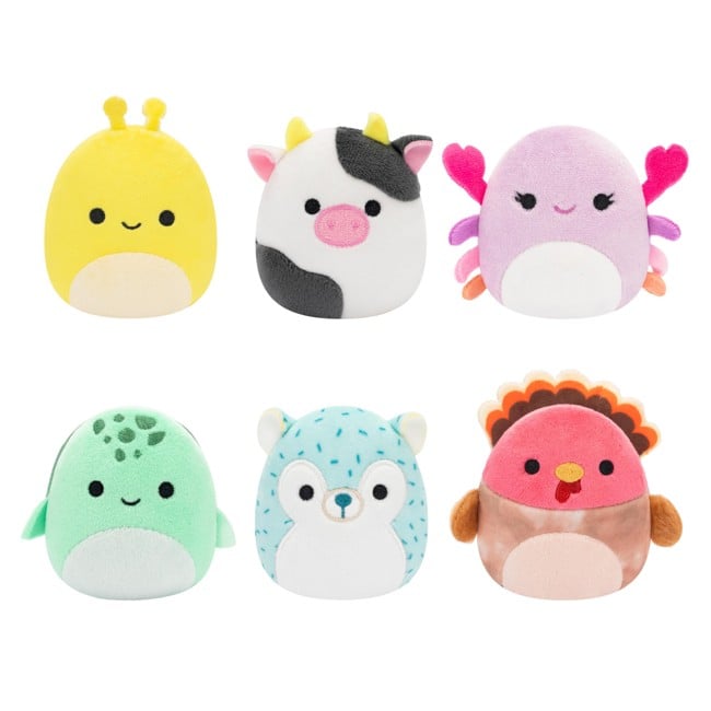 Squishmallows - Micromallows 6-pack Plush - Cailey, Hasani, Connor, Zarina, Gavi, Cole