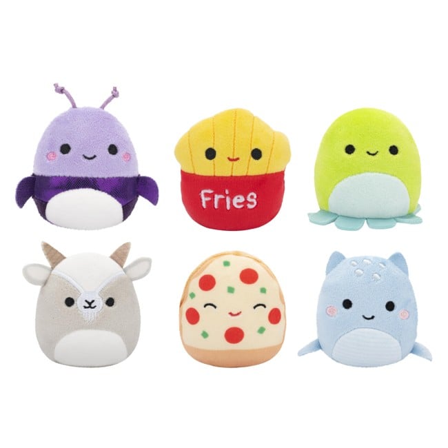 Squishmallows - Micromallows 6-pack Plush - Axel, Pep, Orphine, Walkers, Lune, Floyd