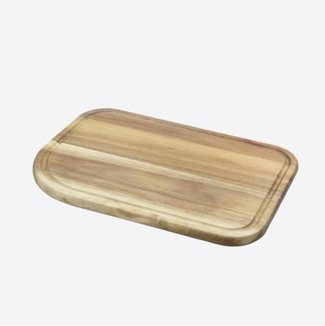 Point Virgule - Acacia wood cutting board with groove 30x19,5cm