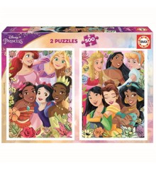 Educa - Puslespil - 2x500 Disney Prinsesser