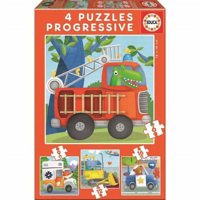 Educa - Puzzle - 6-9-12-16 Rescue Patrol (80-17144)