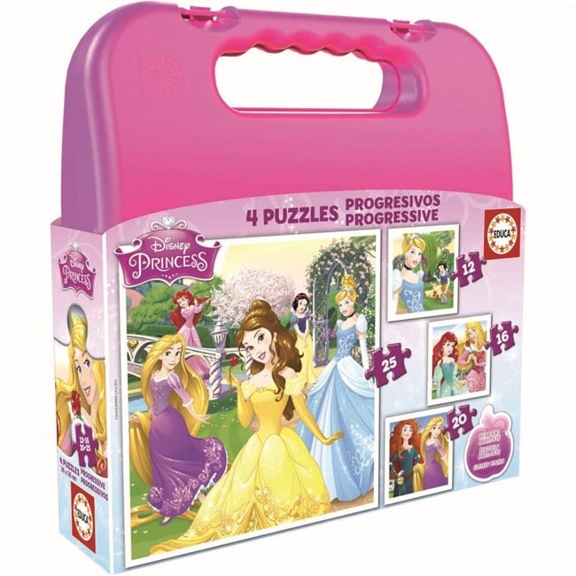 Educa - Puzzle - 12-16-20-25 Disney Princess (80-16508)