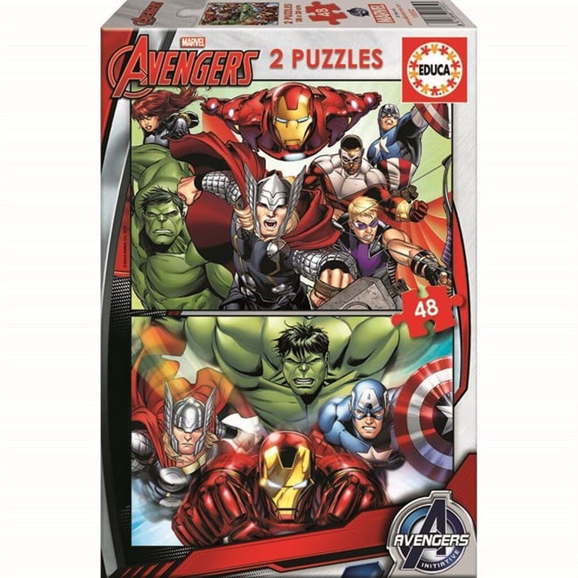 Educa - Puslespil - 2x48 Avengers