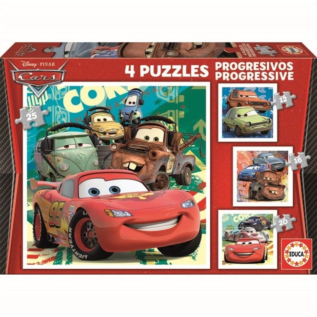 Educa - Puzzle - 12-16-20-25 Cars ( 80-14942)