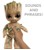 Disney Marvel - Groovin’ Groot Dancing And Talking Plush (HJM23) thumbnail-3