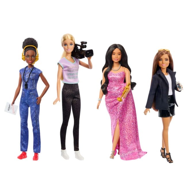 Barbie - Careers Women in Film Set Of 4 Dolls (HRG54)