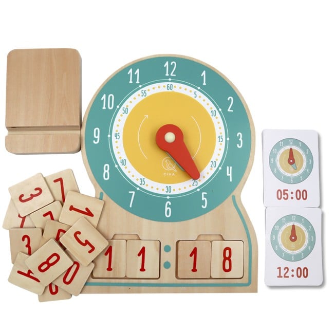 Ciha - Wooden clock: What time is it? - (5744000940212)