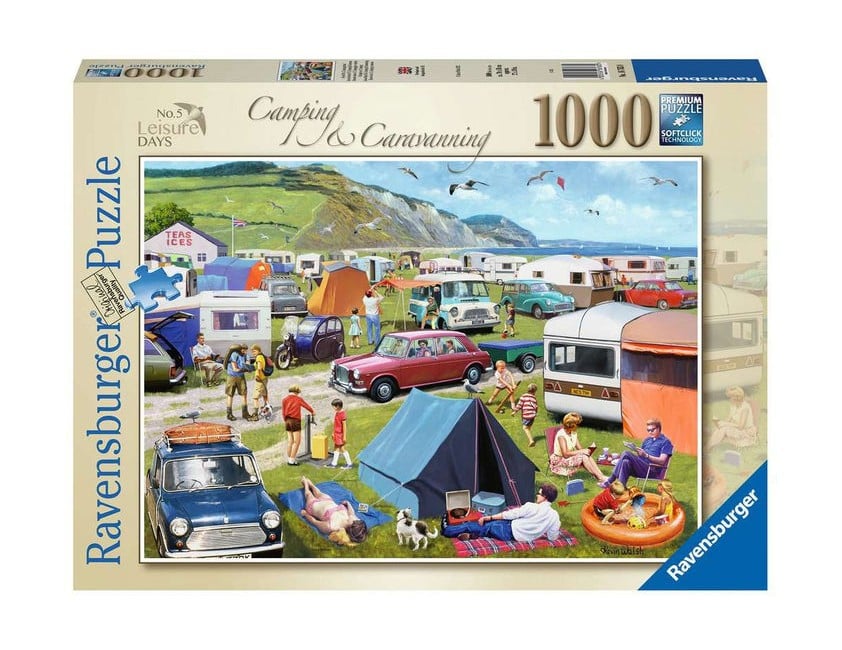 Ravensburger - Puslespil - Camping & Caravanning 1000 brikker