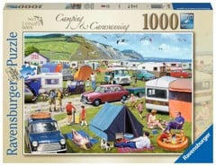 Ravensburger - Puslespil - Camping & Caravanning 1000 brikker