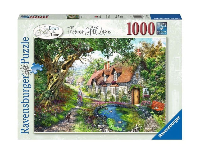 Ravensburger - Puslespil - Flower Hill Lane 1000 brikker