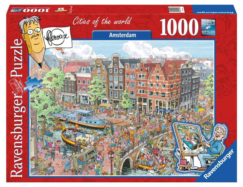 Ravensburger - Puslespil - Amsterdam 1000 brikker