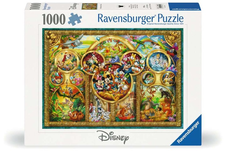 Ravensburger - Puslespil - The Best Disney Themes 1000 brikker