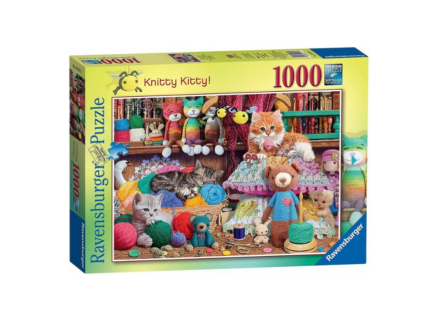 Ravensburger - Puslespil - Knitty Kitty 1000 brikker