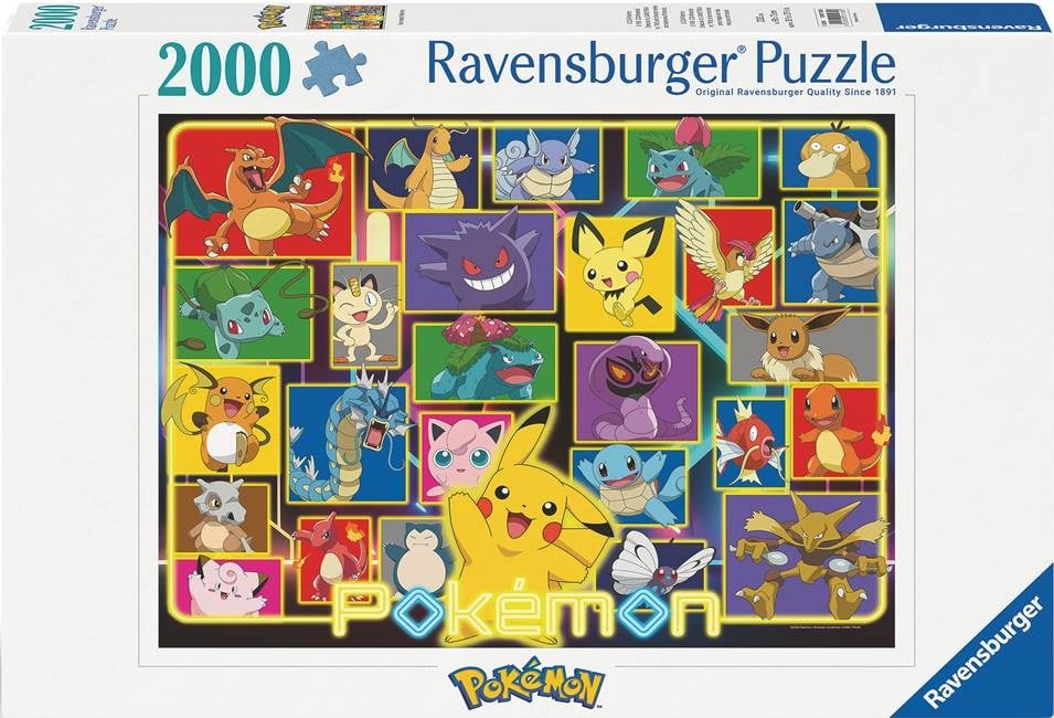 Ravensburger - Puslespil Pokémon 2000 brikker