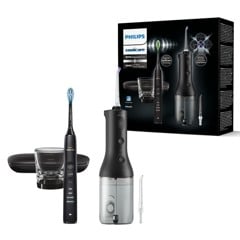 Philips - Black Cordless Power Flosser DiamondClean 9000 (HX3886/43)