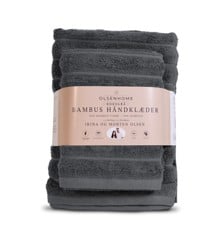 Olsen Home - Bamboo Towels - Grey - 2 large (140x70 cm) and 2 small (50x70 cm)