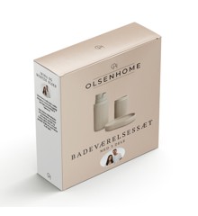 Olsen Home - Badeværelse sæt, 3 dele - Light Warm Gray