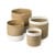 Scandinavian Collection - 4 baskets in seaweed - Natural and White - Ø18, 22, 25, 28cm thumbnail-1