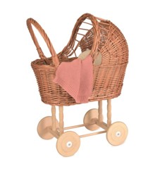 Egmont Toys - Wicker Pram with Knitted Blanket - (700055)