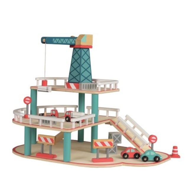 Egmont Toys - Wooden Garage with Crane - (511049)