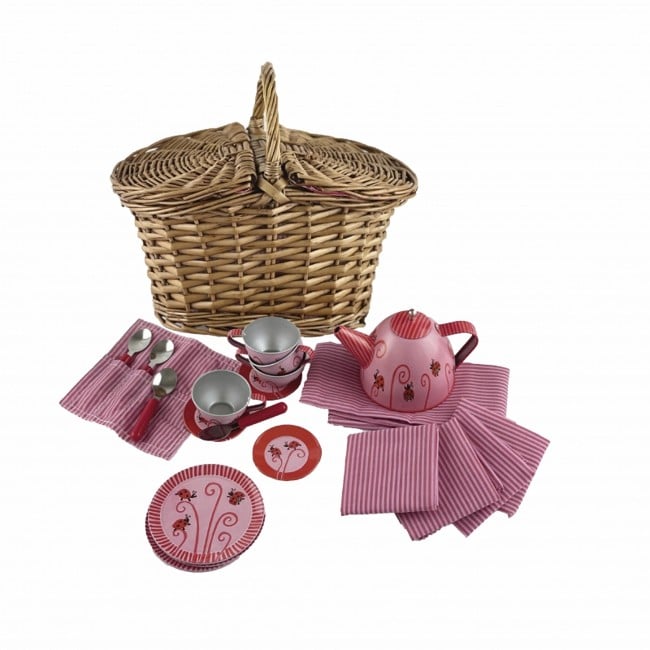 Egmont Toys - Tin Tea Set Ladybug in a Basket - (540019)