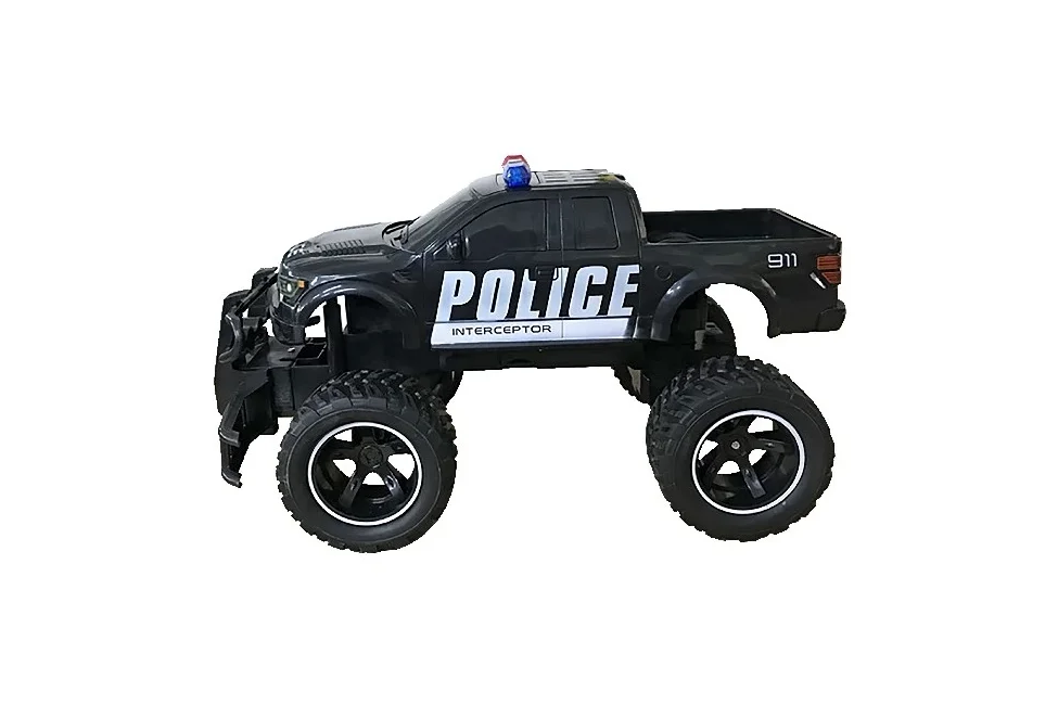 Techtoys - Police Car R/C 1:14 w/sound & light 27/49/MHz (534409)