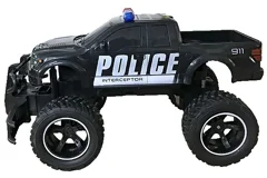 Techtoys - Police Car R/C 1:14 w/sound & light 27/49/MHz (534409)