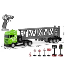 Crazon - Truck R/C w. hanger & signs 1:16 2.4GHz, green (534662)