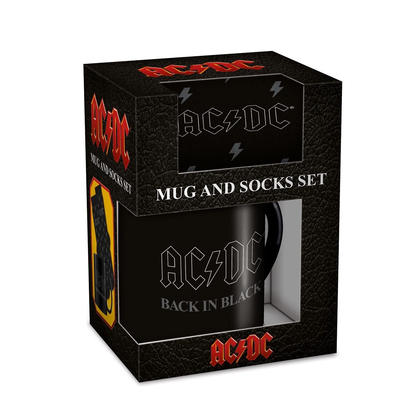 Pyramid International - AC/DC Krus & Strømpesæt - UK 3-8 / EU 36-41