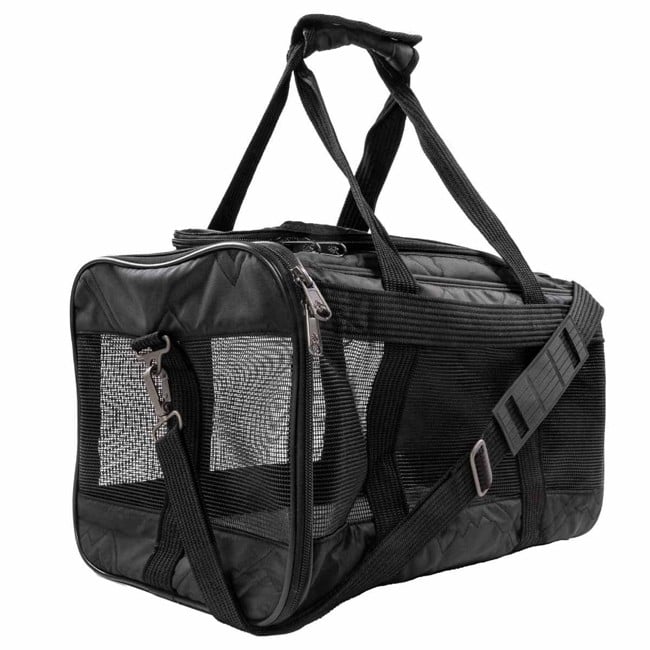 SHERPA -  Deluxe Pet Carrier Black Medium 43x28x26,5cm Max 7kg - (7856306550332)