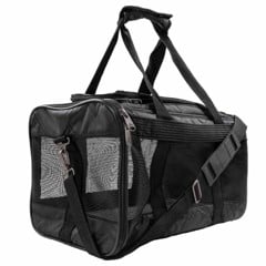 SHERPA -  Deluxe Pet Carrier Black Large 48x30x29cm Max 10kg - (786306550356)