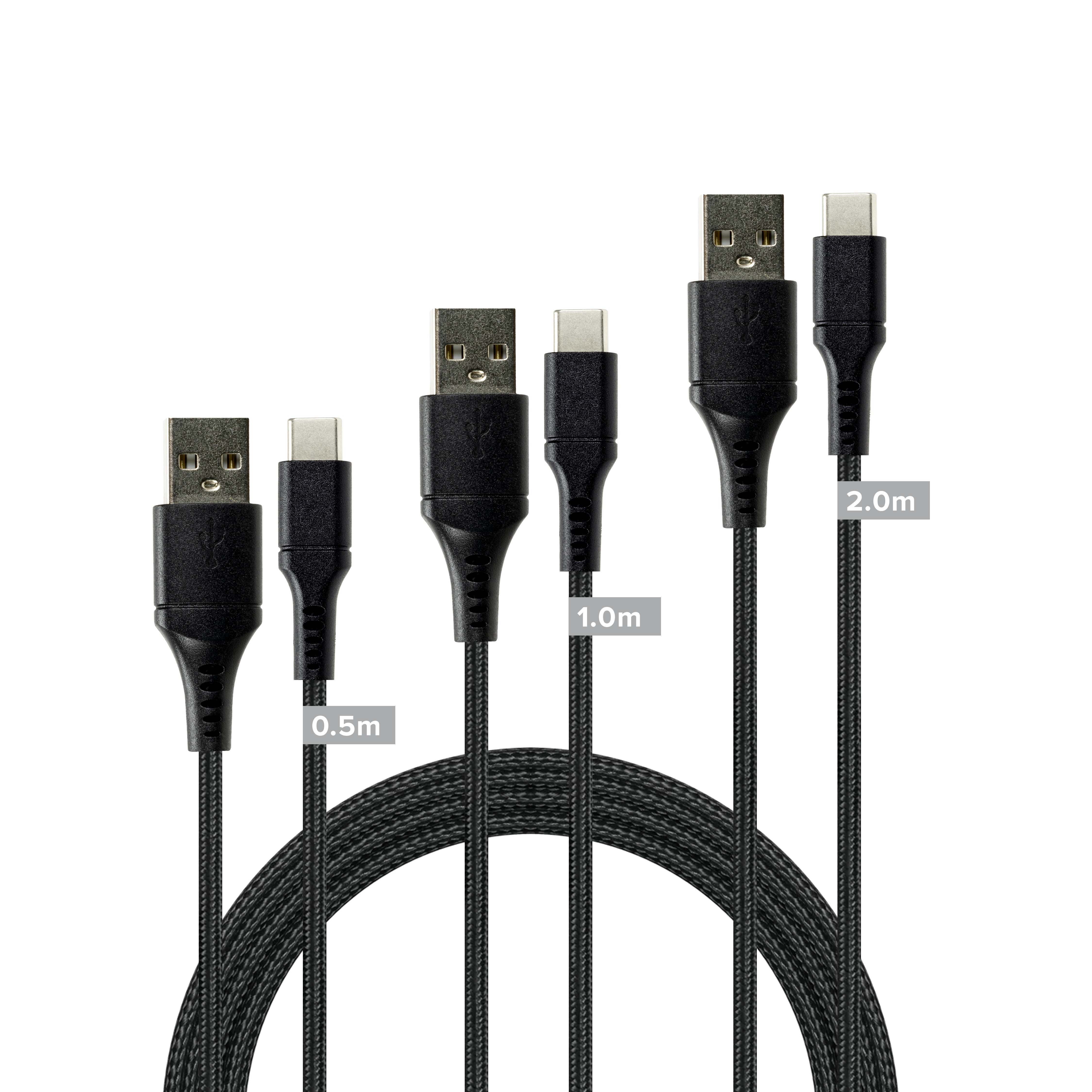 Speedlink - USB-A til USB-C kabelsæt, sort