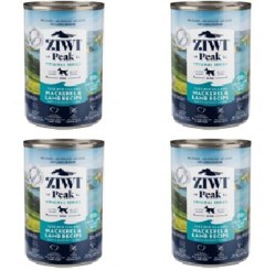 Ziwipeak - 4 x Makrel & lam recipe, vådfoder til hund  390 gr.