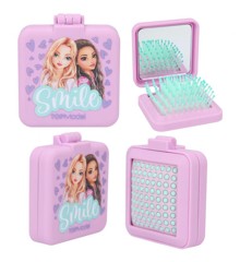 TOPModel - Folding Hairbrush With Mirror BEAUTY GIRL ( 0412118 )