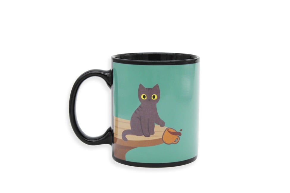 Winkee - Naughty Cat heat sensitive mug