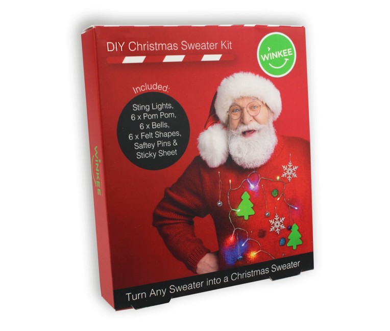 Winkee - DIY julesweater kit - Emergency Christmas Jumper Kit