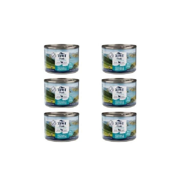 Ziwipeak -  6 x Mackerel & lamb wet food for dogs 170 gr