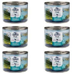 Ziwipeak - 6 x Makrel & lam, vådfoder til hunde 170gr