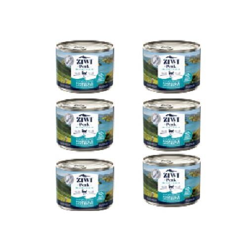 Ziwipeak - 6x Mackerel & lamb wet food for cats 185 gr