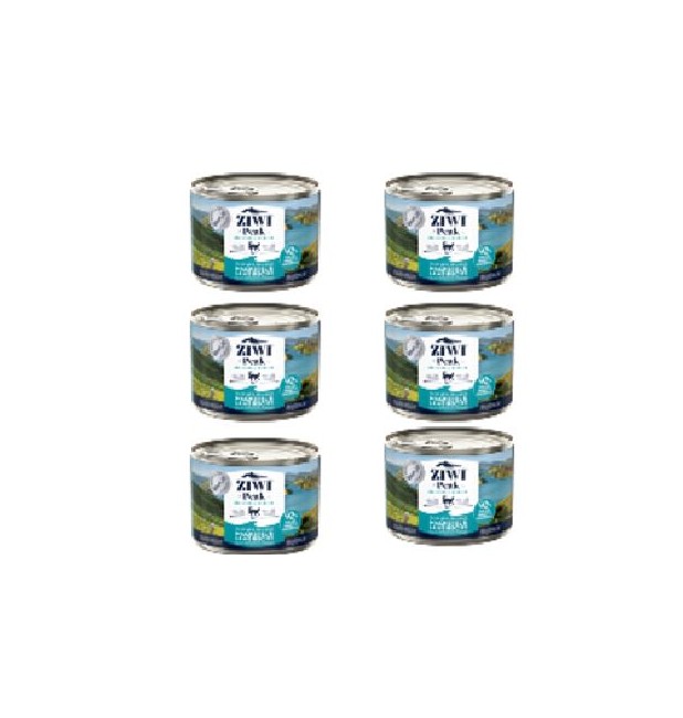 Ziwipeak - 6x Mackerel & lamb wet food for cats 185 gr