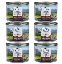 Ziwipeak - 6 x Beef wet food for cats 185 gr