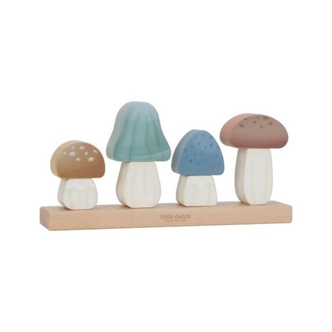 Little Dutch - Stacking Puzzle Mushrooms - Forest Friends (LD7230)