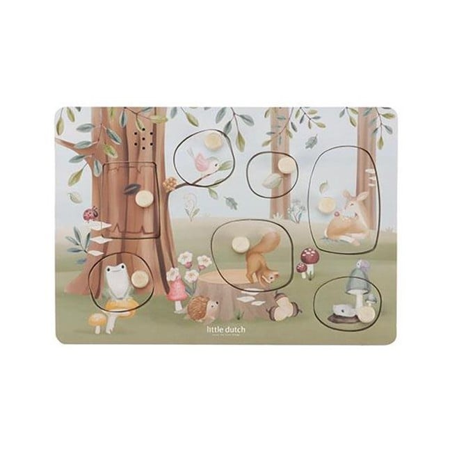 Little Dutch - Wooden Sound puzzle Forest Friends (LD7240)