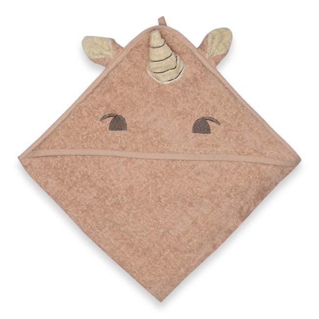 Nuuroo - Aki hooded baby towel - Rose Unicorn (NU552)