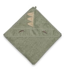 Nuuroo - Aki hooded towel - Light green Dino (NU553)