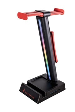 SUREFIRE - Vinson N2 Dual Gaming RGB MF Headset Stand, Black