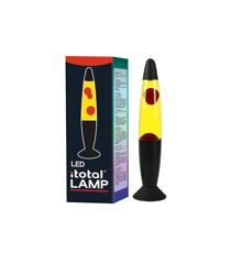 iTotal - LED Lava Lamp - Red Light, White Wax, Black Base (1270398)